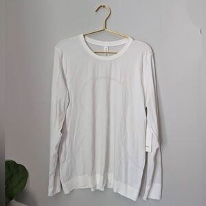 NWT Lululemon White Long-Sleeve Athletic Shirt